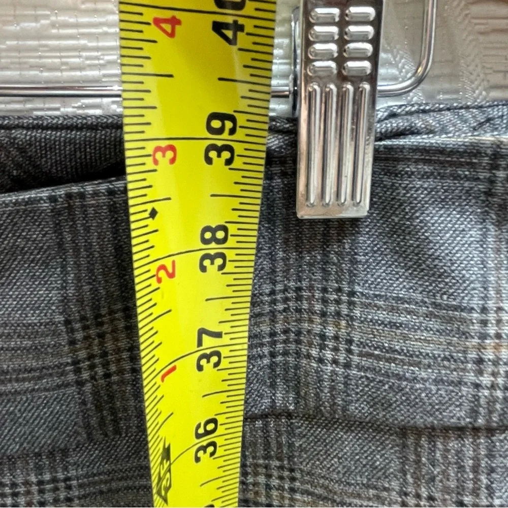 Dalia Plaid Dress Pants Womens 8 Grey Stretch Slim Leg‎ Glen Check - Picture 10 of 11